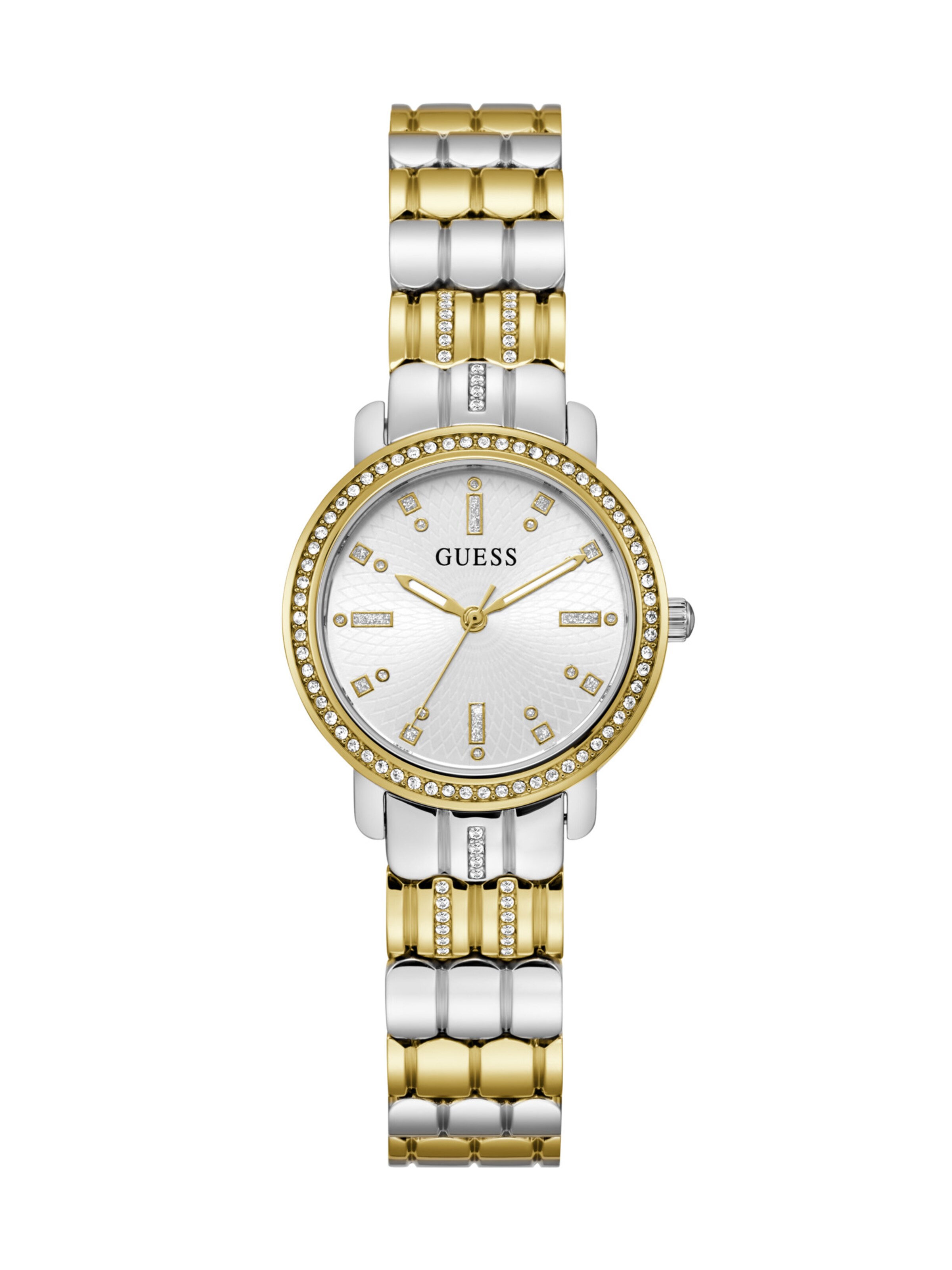 GUESS Analog Watch 'GD Hayley' in Gold: front