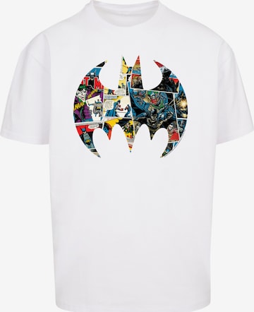 F4NT4STIC T-Shirt 'Batman Comic Book' in Weiß: Vorderseite