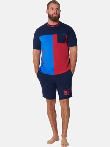 Jan Vanderstorm Short Pajamas 'Bernfried' in Blue: front