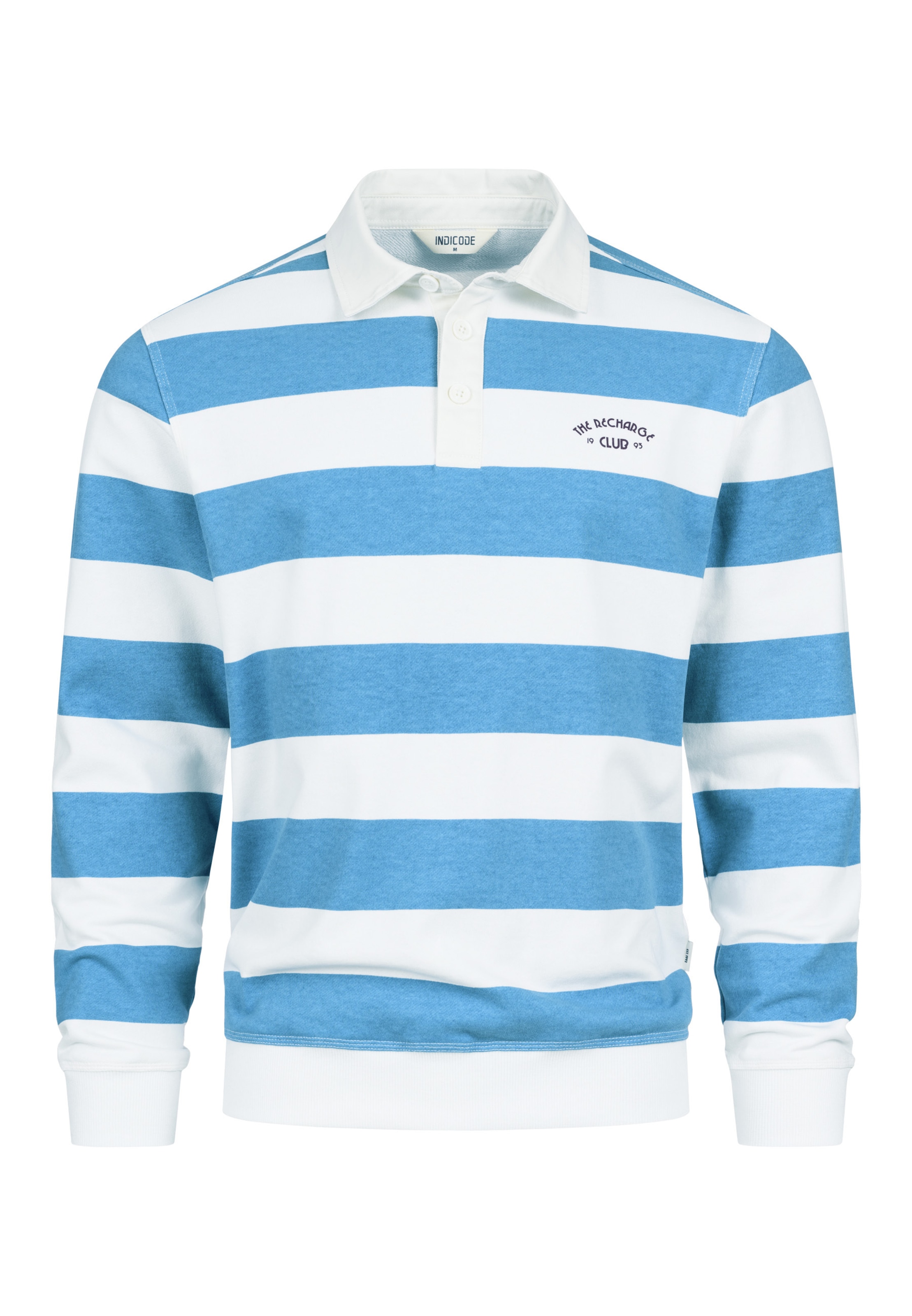 INDICODE JEANS Sweatshirt 'Lemon' in Blau: Vorderseite