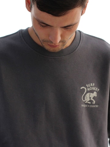 Sweat-shirt Surf Monkey en gris