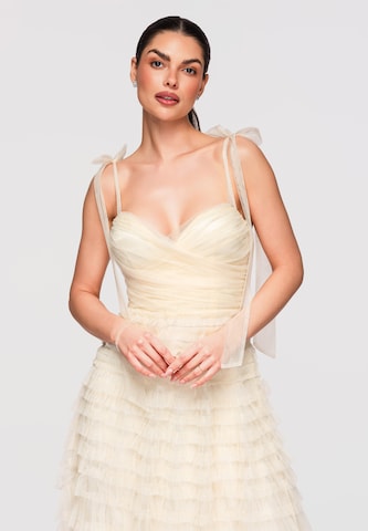 Ombre Avondjurk in Beige