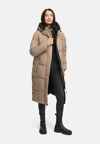 NAVAHOO Mantel 'Taublüte XIV' in Beige