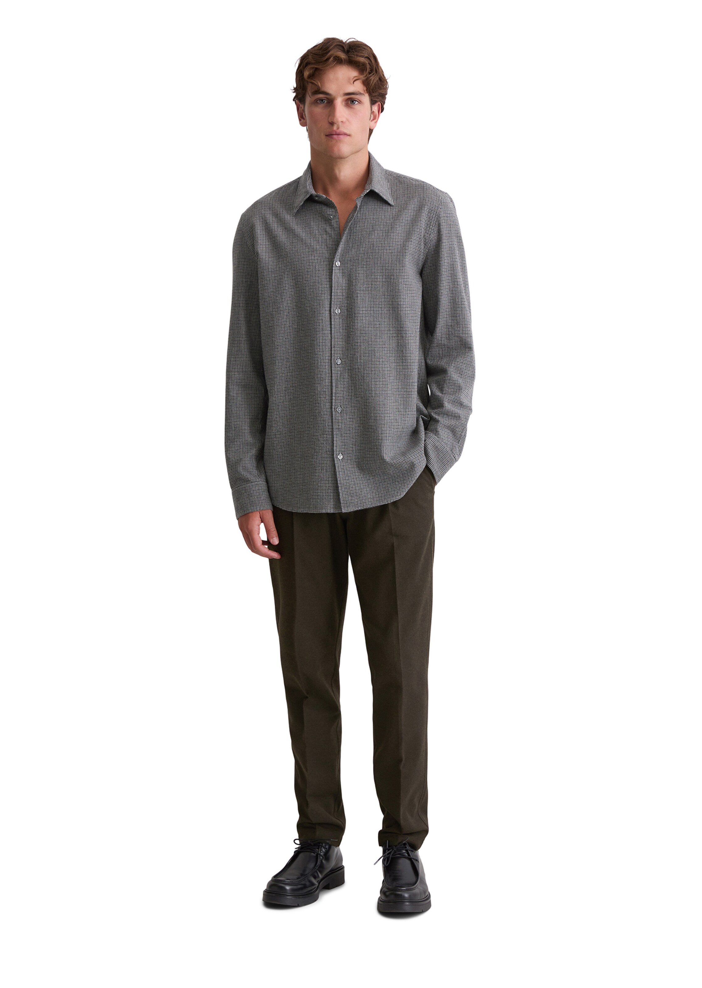 Marc O'Polo Regular fit Overhemd in Grijs