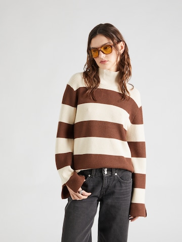 VERO MODA - Jersey 'Harriet' en marrón: frente