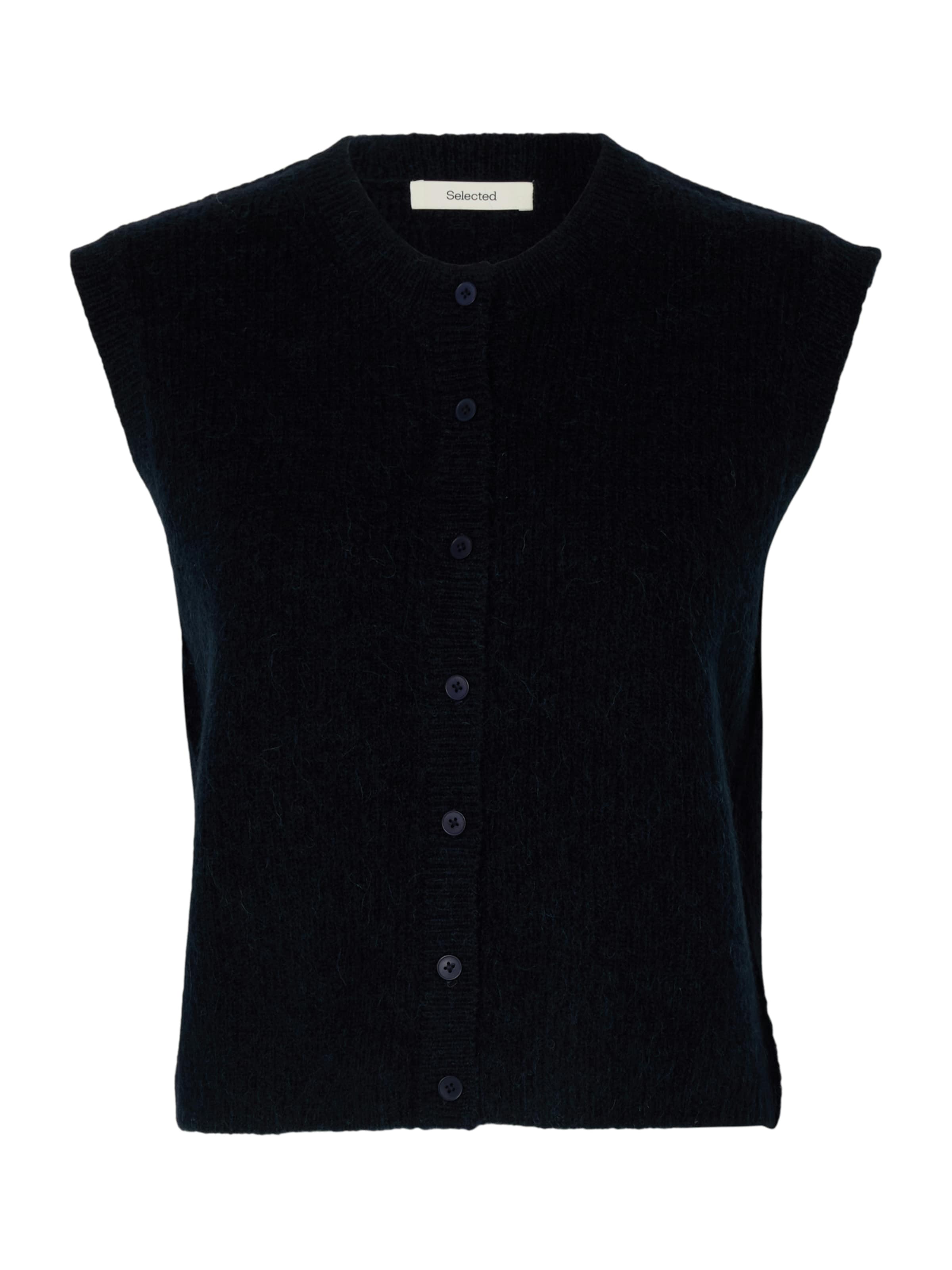 SELECTED Πλεκτό γιλέκο 'SLFLULU' σε μπλε: μπροστά