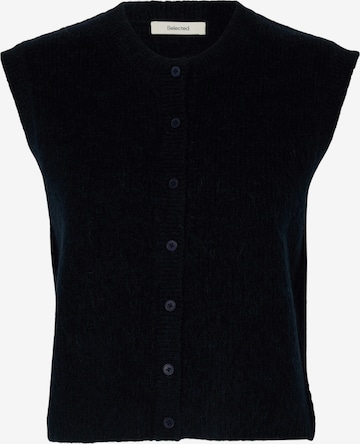SELECTED Вязаная жилетка 'SLFLULU' в Синий: спереди