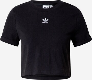 ADIDAS ORIGINALS Shirt in Black: front