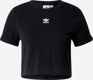 ADIDAS ORIGINALS - Camiseta en negro: frente