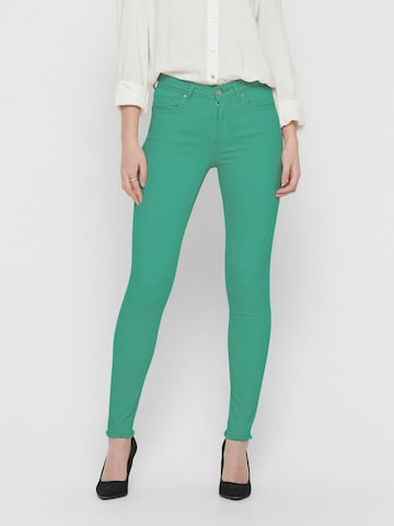 ONLY Skinny Jeans 'Blush' in Groen: voorkant