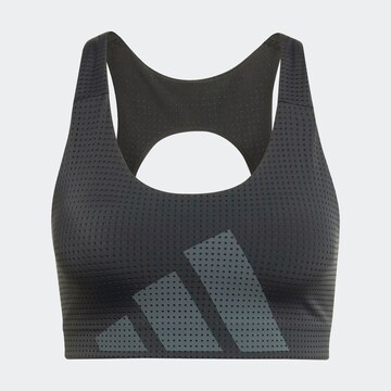 Bustieră Sutien sport 'Powerimpact' de la ADIDAS PERFORMANCE pe negru: față
