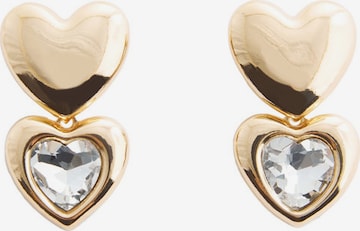 Boucles d'oreilles 'AMORE' MANGO en or : devant