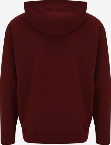 Levi's® Big & Tall Sweatshirt 'Relaxed Graphic Hoodie' in Rot