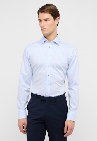 ETERNA Slim fit Zakelijk overhemd in Blauw: voorkant