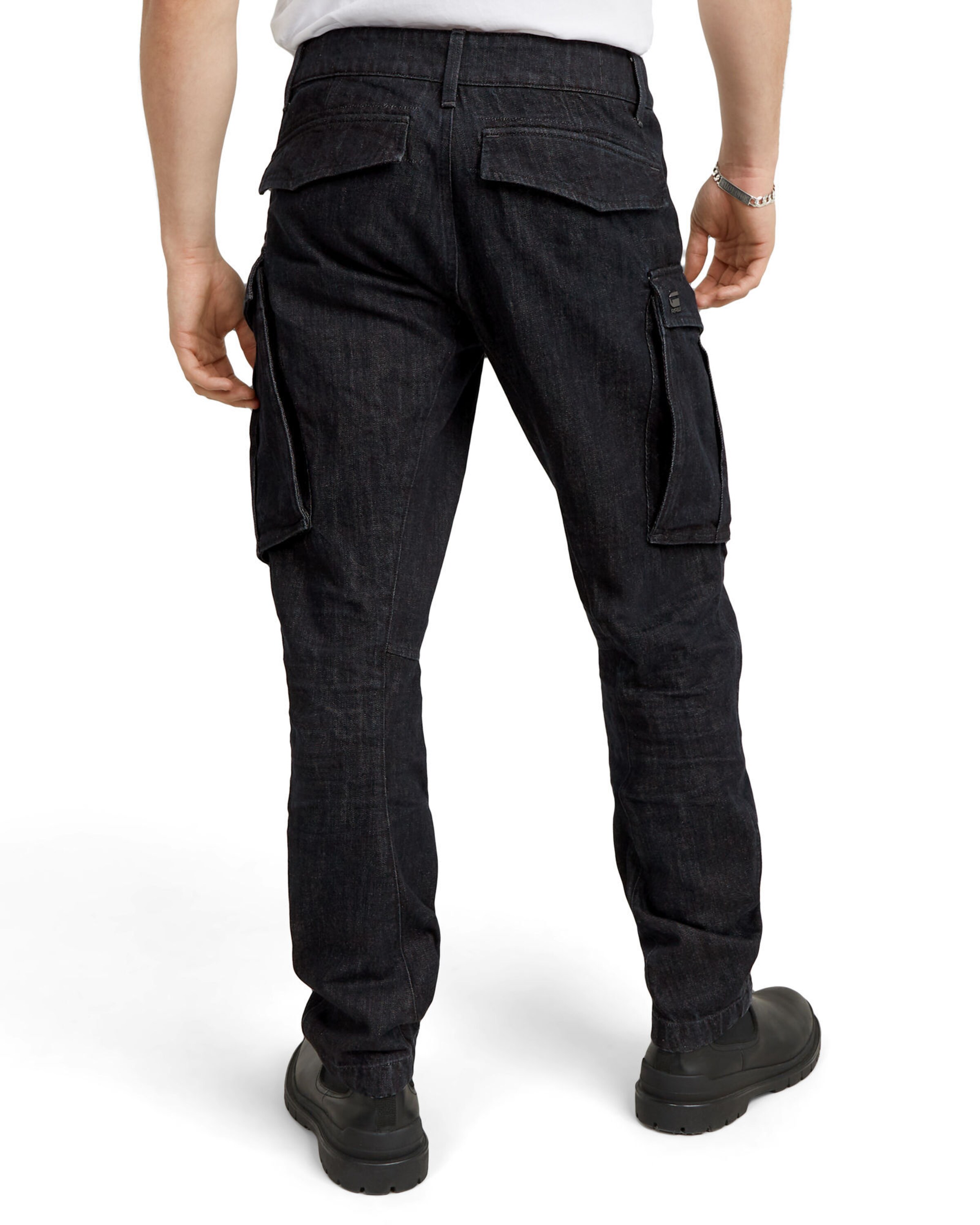 G-STAR Tapered Jeans '3D' in Schwarz