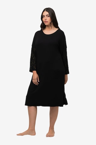 Ulla Popken Nightgown in Black: front