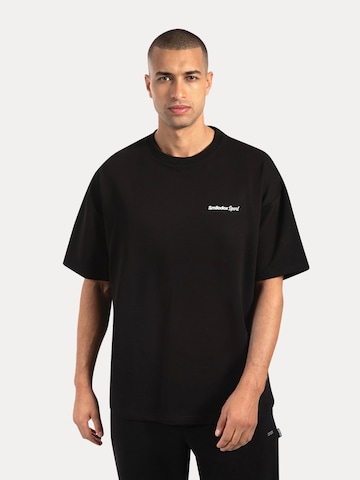 T-Shirt Smilodox en noir : devant