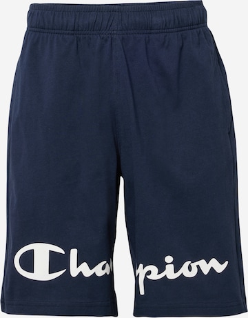 Regular Pantaloni de la Champion Authentic Athletic Apparel pe albastru: față