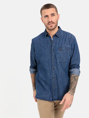 CAMEL ACTIVE Regular fit Button Up Shirt in Blue: front