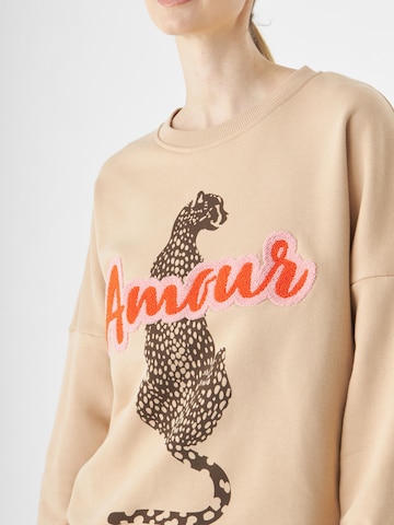 Sweat-shirt CODELLO en beige