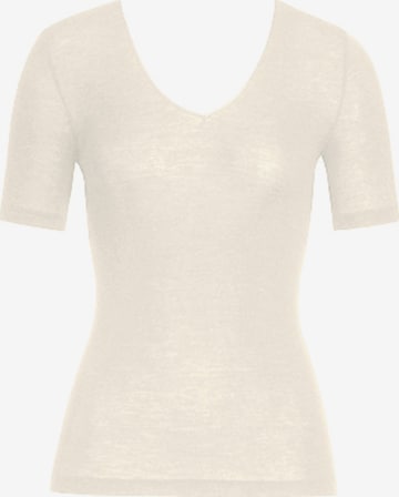 Hanro T-Shirt ' Woolen Silk Kurzarm ' in Weiß: predná strana