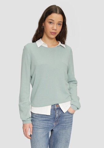 Pull-over QS en vert : devant