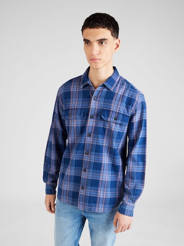 Regular fit Camicia di QS in blu: frontale