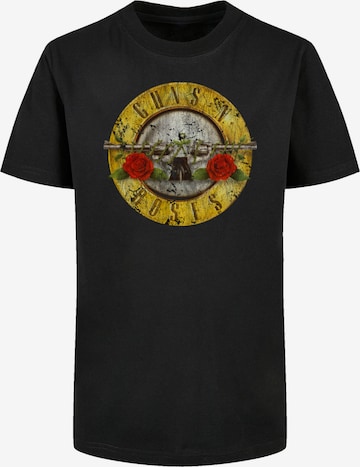 F4NT4STIC Shirt 'Guns 'n' Roses Vintage Classic Logo Black' in Black: front
