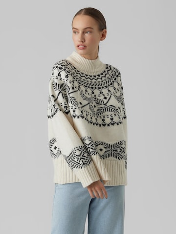 Pull-over 'Kendra' VERO MODA en beige : devant