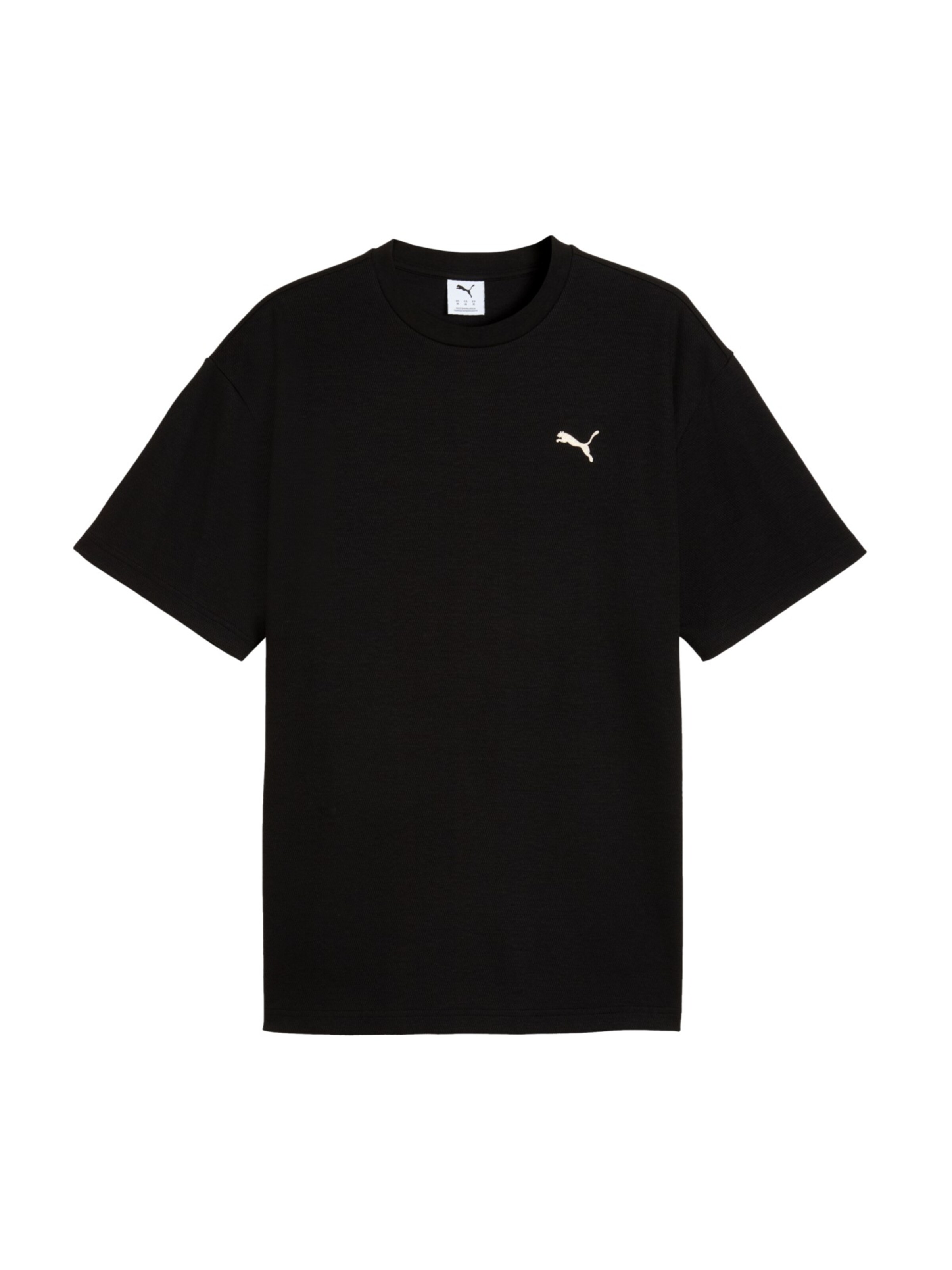 PUMA T-Shirt 'ESS ELEVATED' in Schwarz: Vorderseite