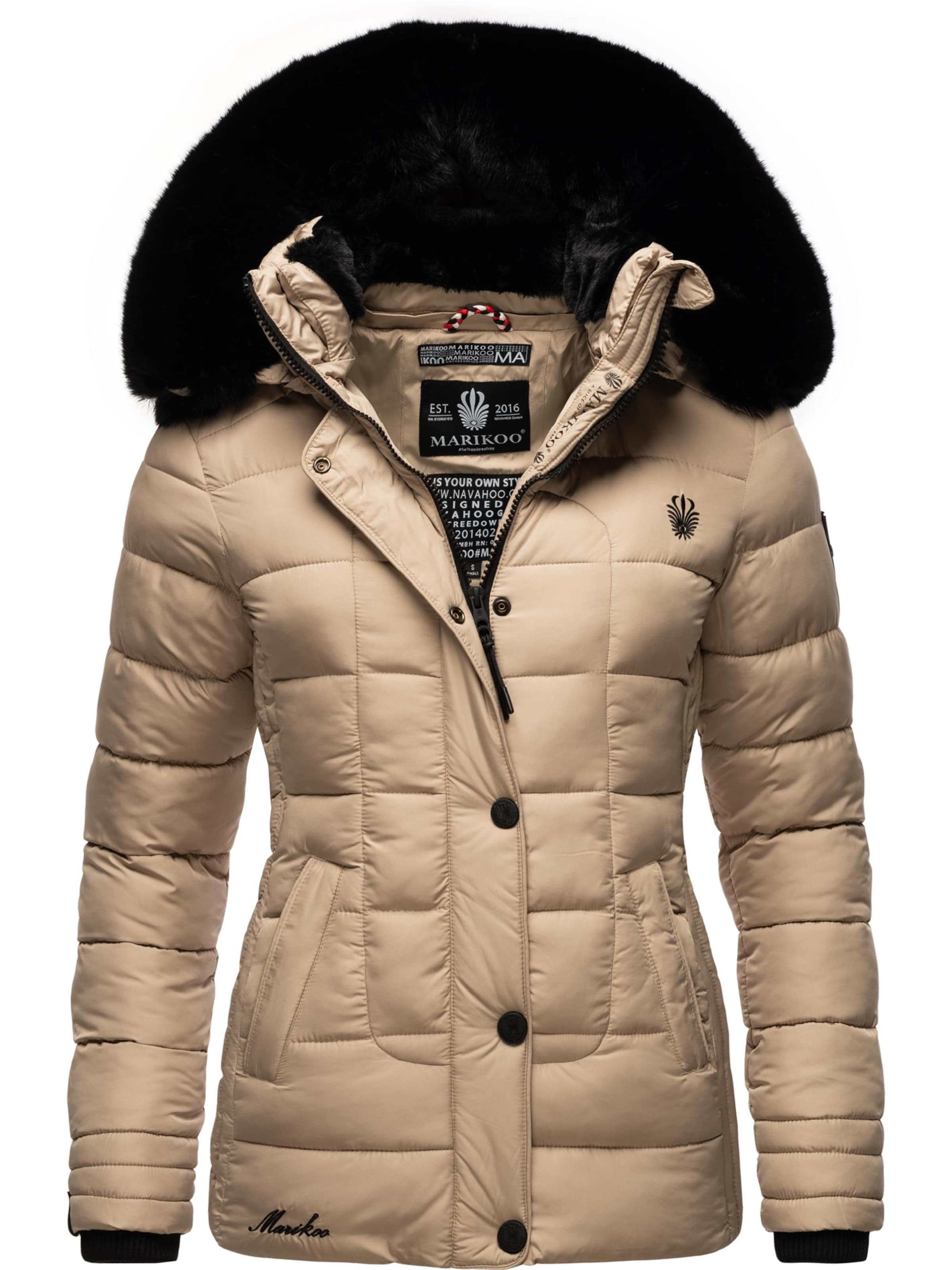 MARIKOO Зимняя куртка 'Qesra' в Коричневый: спереди