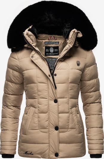 MARIKOO Zimska jakna 'Qesra' u svijetlosmeđa / crna, Pregled proizvoda