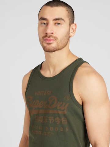 T-Shirt 'Heritage' Superdry en vert