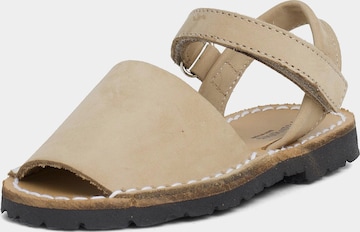 Sandales Pisamonas en beige : devant