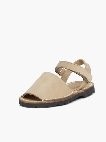 Sandalo di Pisamonas in beige: frontale
