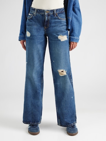 GUESS JEANS Zvonové kalhoty Džíny – modrá: přední strana