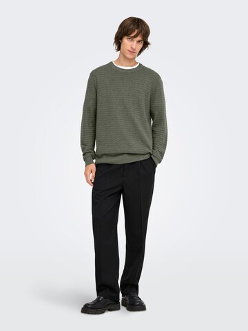 Pullover 'ONSLoui' di Only & Sons in verde