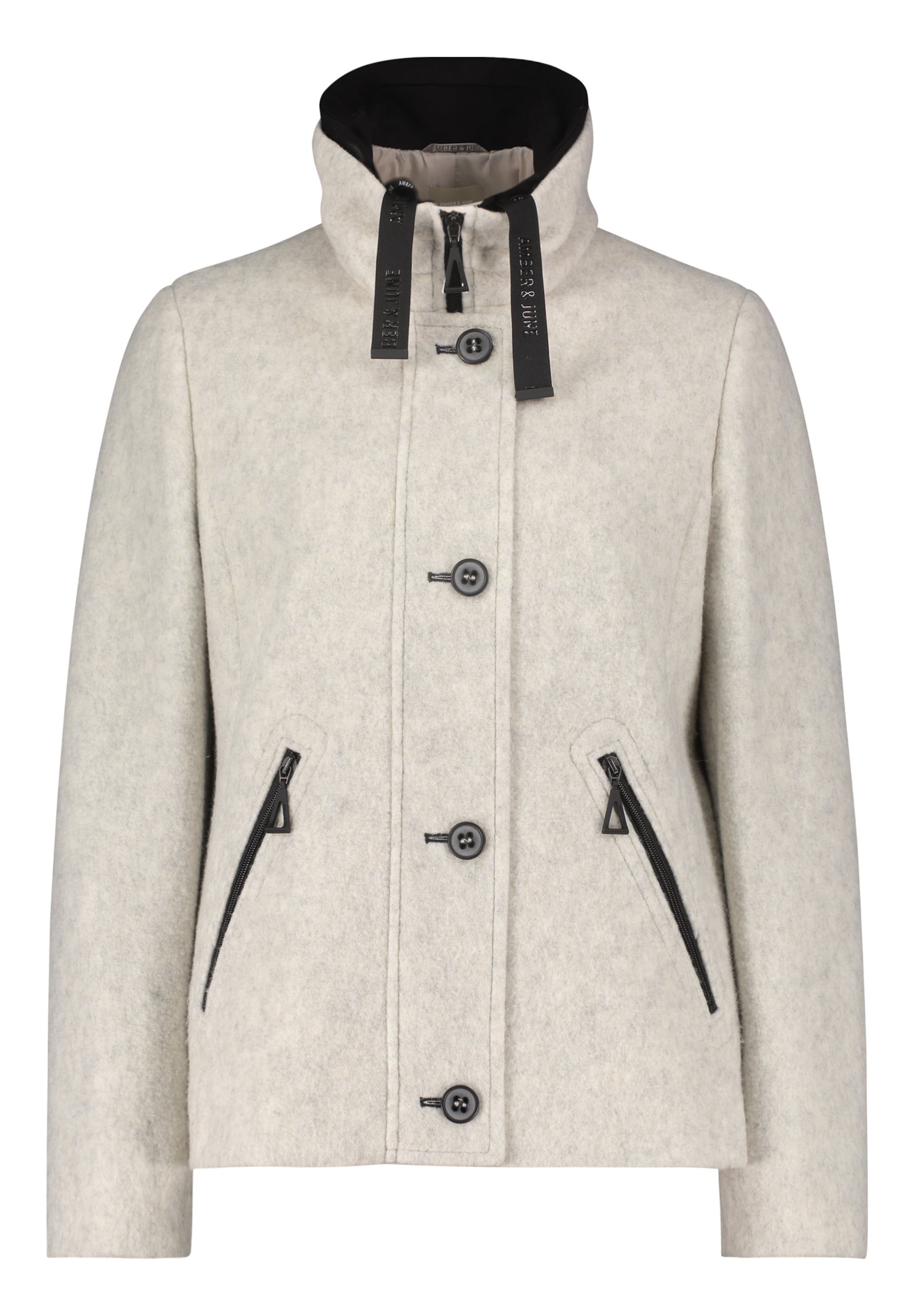 Amber June Winter Jacket in Taupe ABOUT YOU