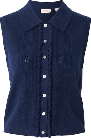 LEVI'S ®Kardigan bez rukava - plava boja: prednji dio