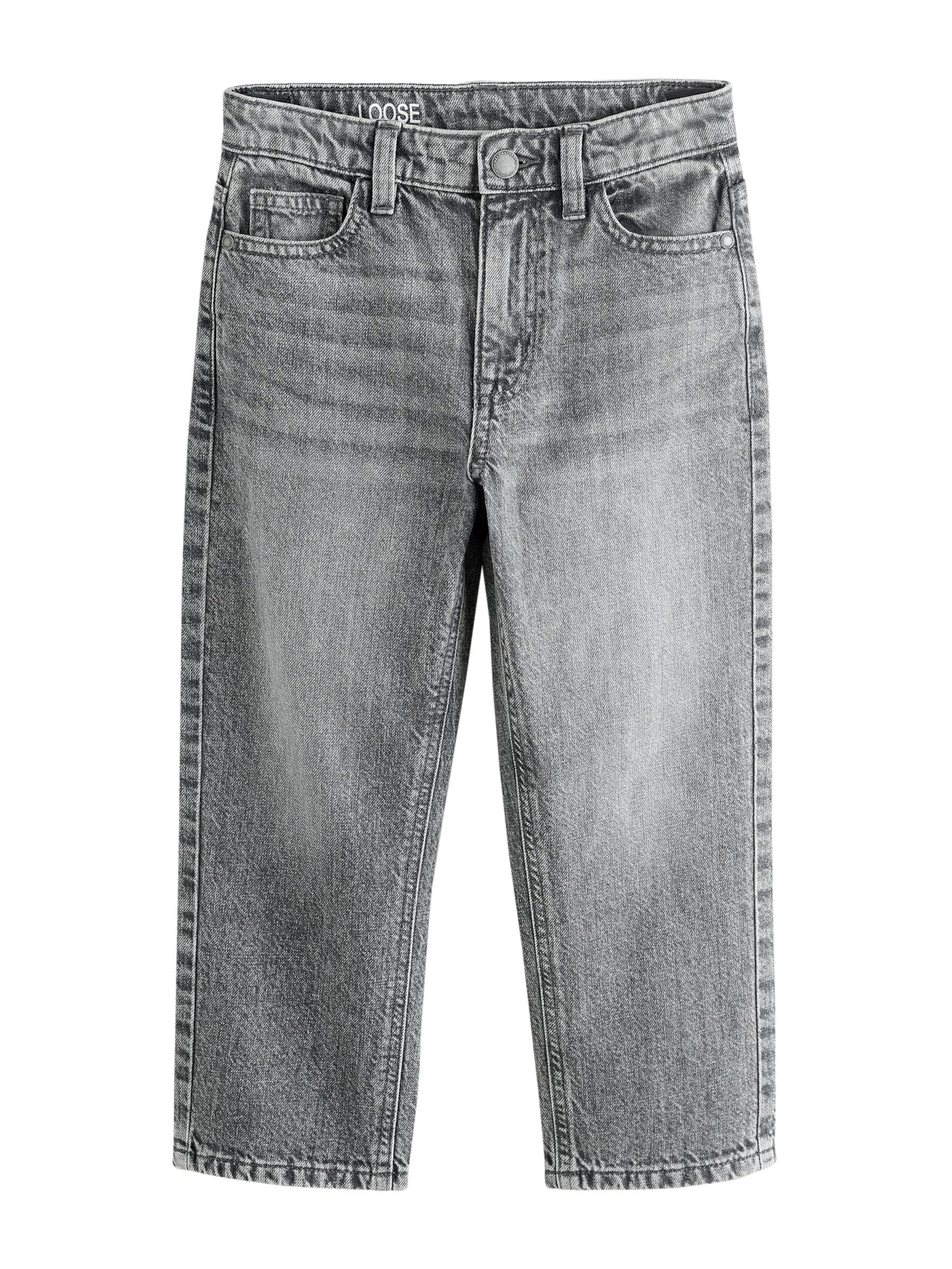 Next Regular Jeans in Grijs: voorkant