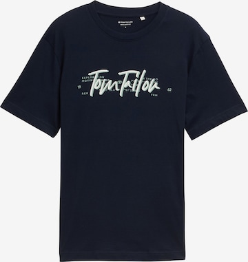 TOM TAILOR - Camiseta en azul: frente