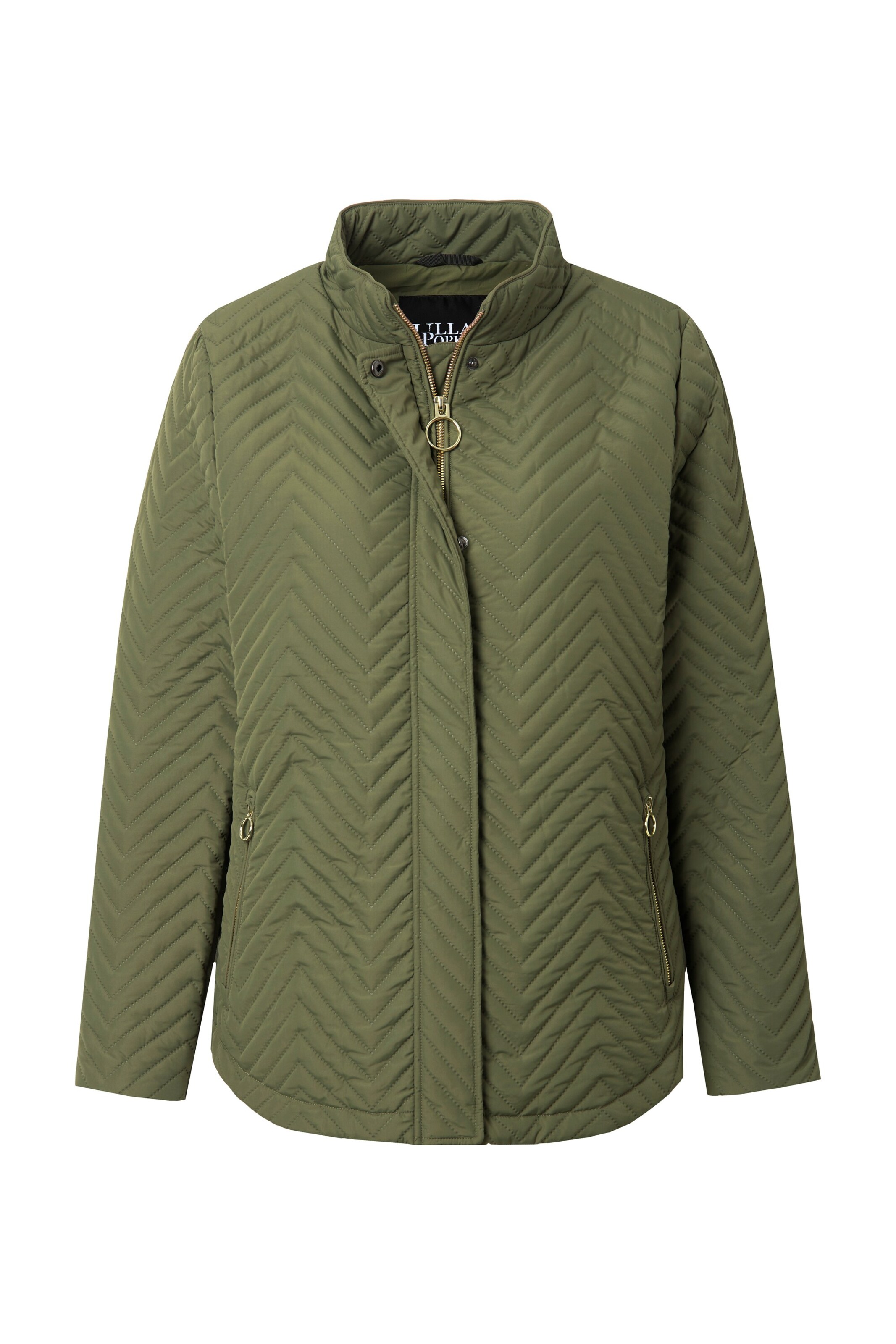 zaļš Ulla Popken Starpsezonu jaka: no priekšpuses
