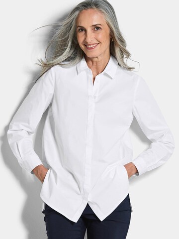 Goldner Blouse in Wit