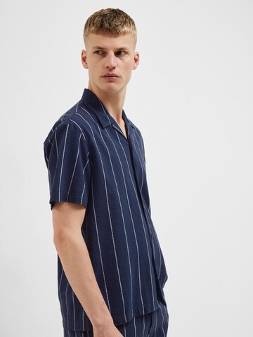 SELECTED HOMME Regular fit Overhemd 'West' in Blauw