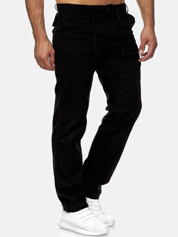 Reslad Regular Hose 'Stoffhose Baumwollhose' in Schwarz
