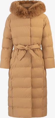 APART Winter Coat in Brown: front