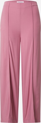 Wide leg Pantaloni con piega frontale 'Victoria' di EDITED in rosa: frontale