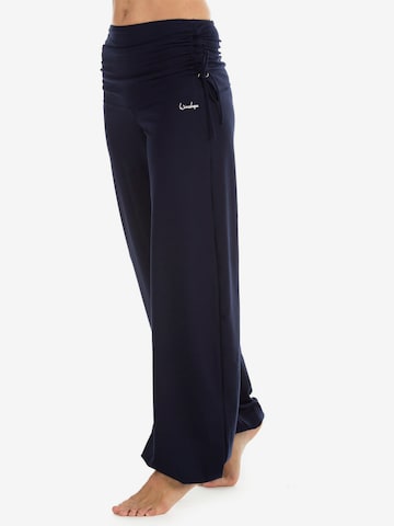 Tapered Pantaloni sport 'WH1' de la Winshape pe albastru: față