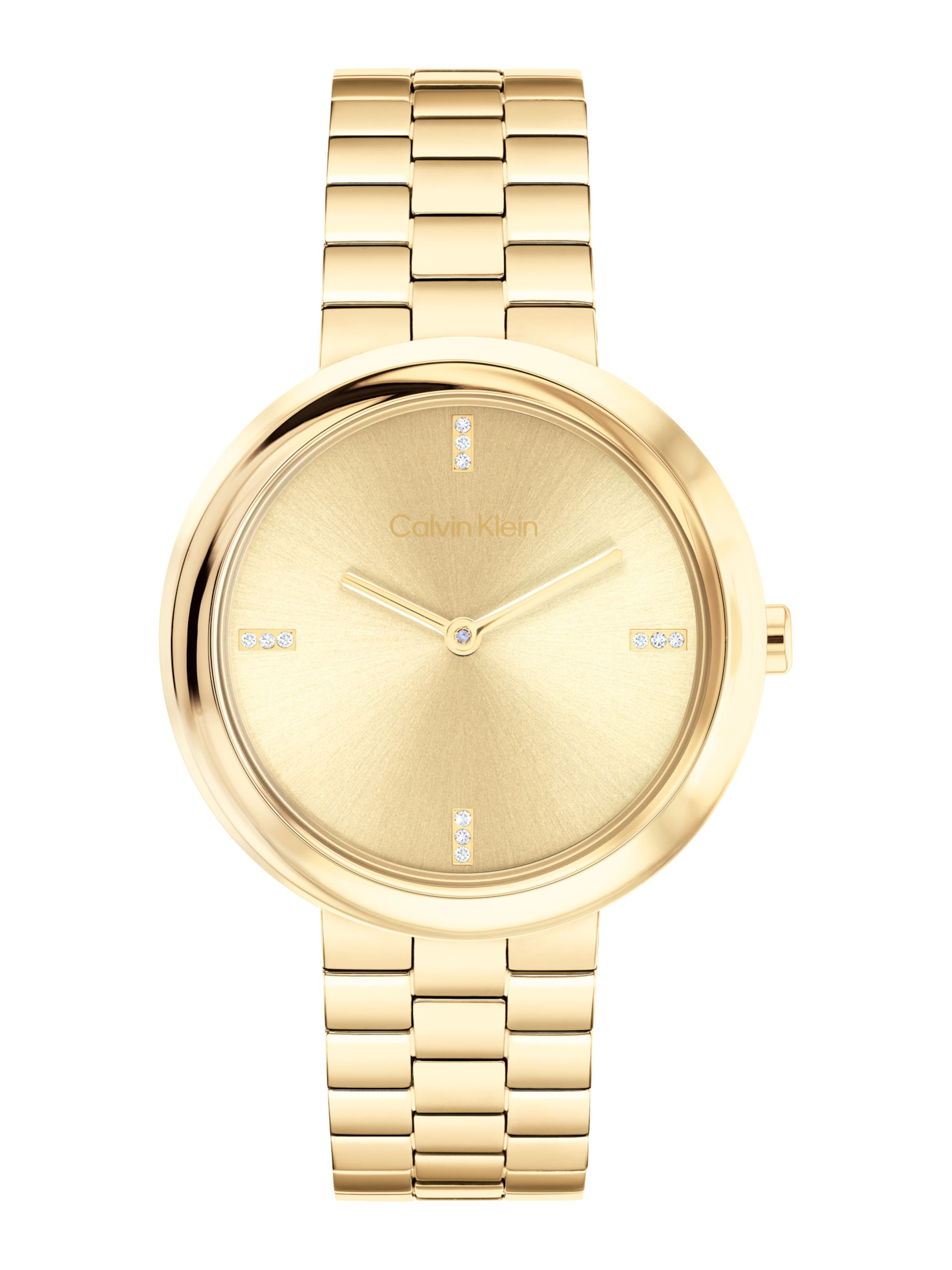 Calvin Klein Analogové hodinky 'TWISTED BEZEL' – zlatá