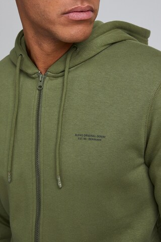 BLEND Zip-Up Hoodie 'Pepe ' in Green